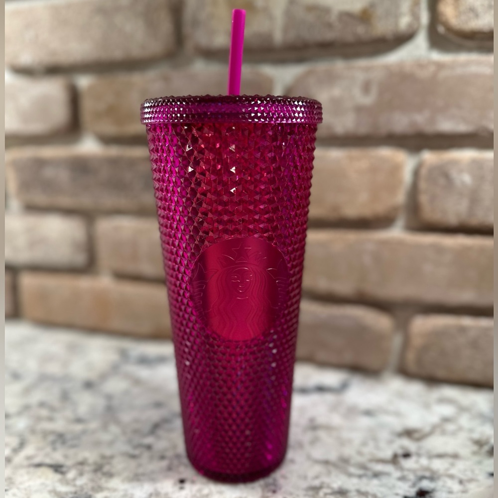 NWT Starbucks raspberry studded tumbler!🌺